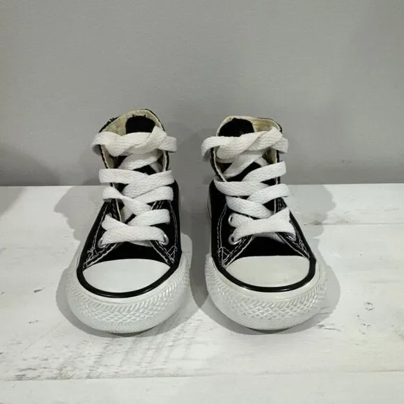 Converse All Star Toddler Shoes Size Infant 3 Color Black Excellent Condition!