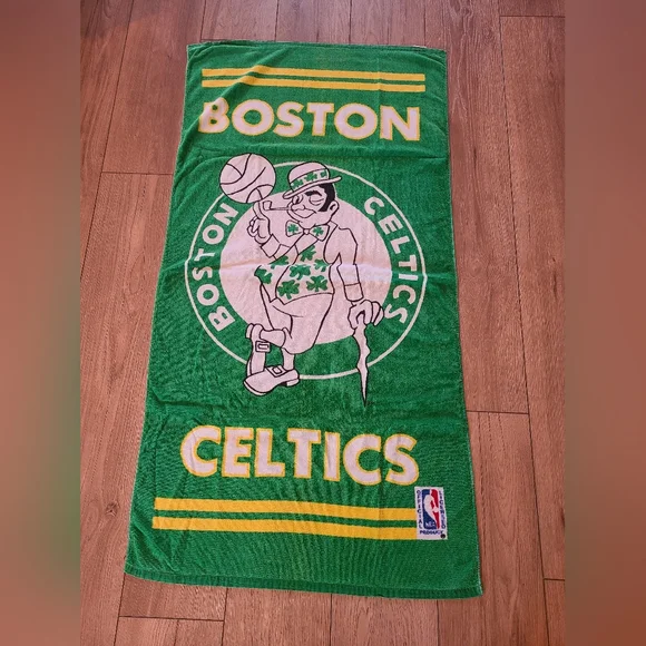 Vintage Boston Celtics Basketball NBA Beach towel