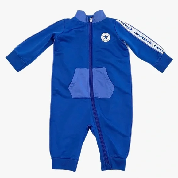 Converse Blue One Piece Coverall Body Suit Boys Size 6M