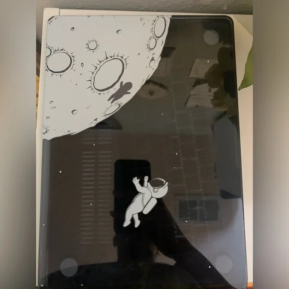 MacBook Pro 14 Inch 2023 2021 Black and White Astronaut Case