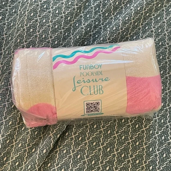 Beach Towel Pink/Cream Multi