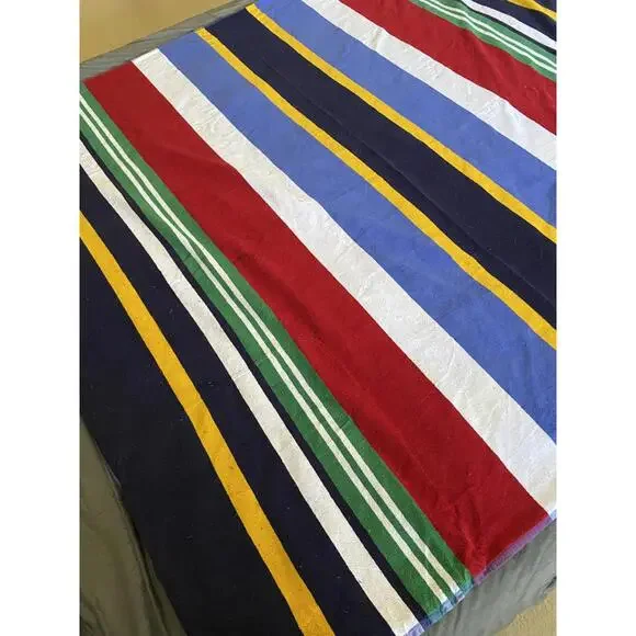 Colorful Large Striped Beach Towel