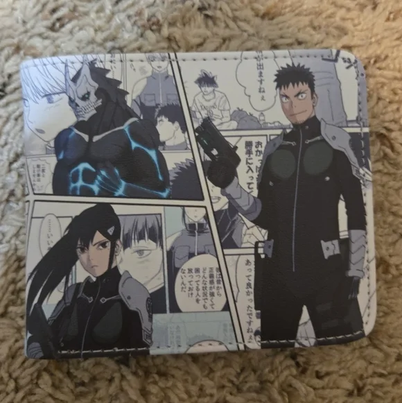 New kaiju no 8 anime manga leather wallet