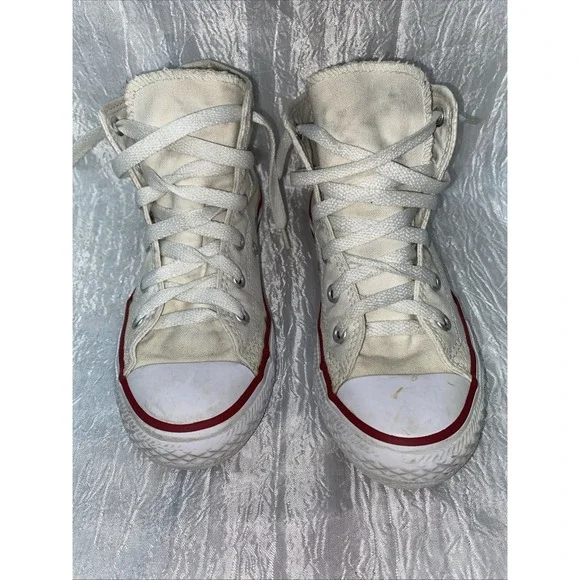 Converse Chuck Taylor All Star Hi Sneaker Optical White Kids Sneakers Size 1Y