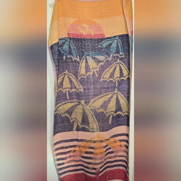 Vintage Reversible Beach Towel