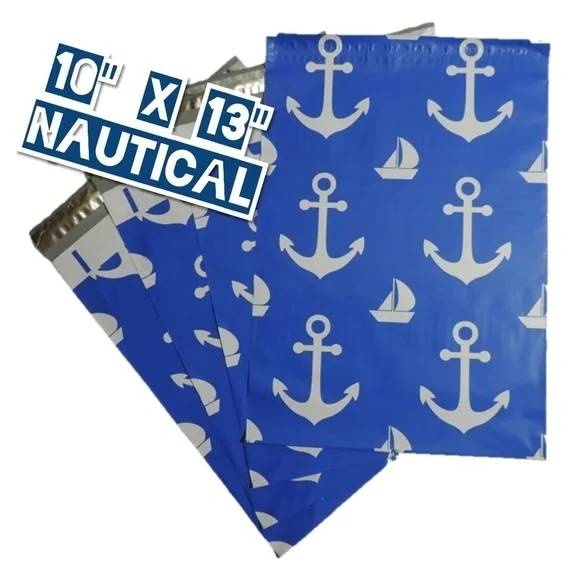 100 Nautical Poly Mailers 10