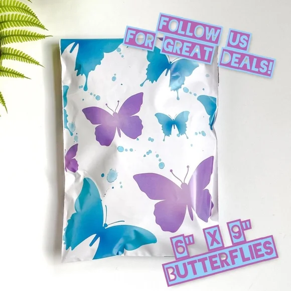 50 Butterflies 6x9 Poly Mailers