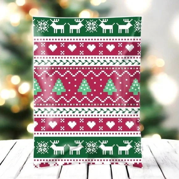 (10) 10x13 Christmas Poly Mailers