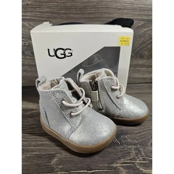 UGG Kristjan Metallic Chukka Boots Toddler Girls' Size 0/1