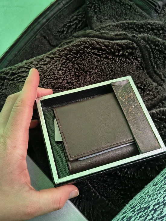 Rolfs Brown Leather Money Clip Wallet