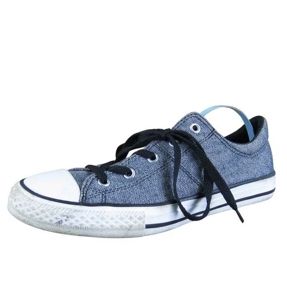 Converse Sneaker All Star Low Top Boys Y 4 Medium Athletic Gray‎ Fabric Lace Up