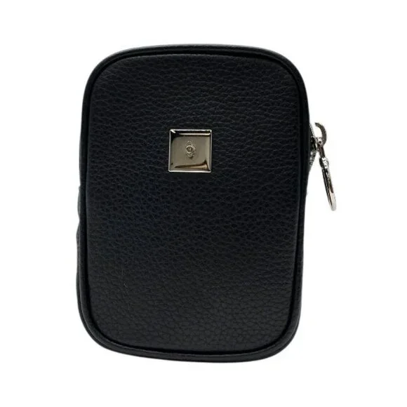 Christian Dior Pouch Small Bag Coin Case Leather Logo Black