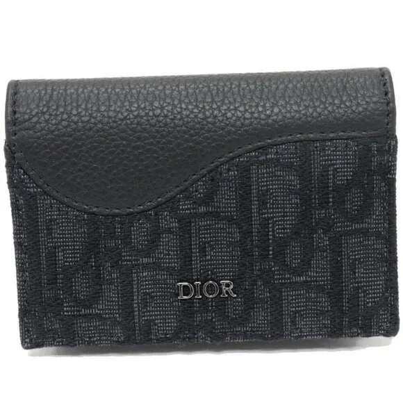 Dior Business Card Holder Case Depth Oblique Saddle Business Card