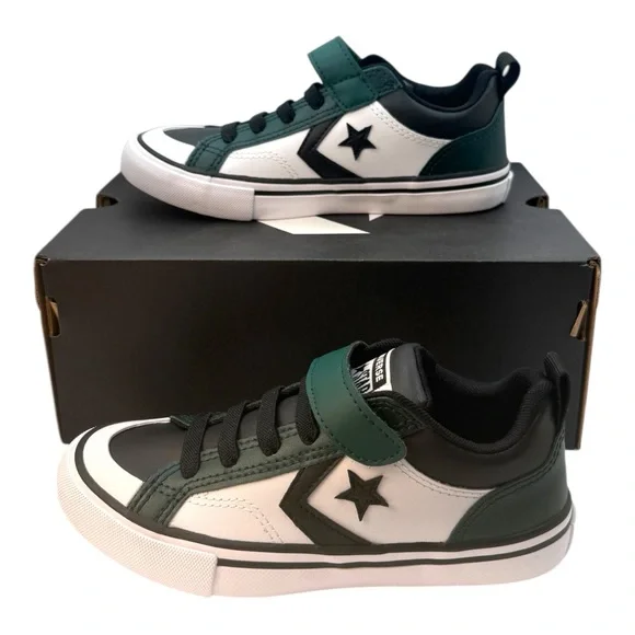Converse Pro Blaze Kids Boys'‎ Leather Strap Hook Loop Athletic Shoes, Size 13