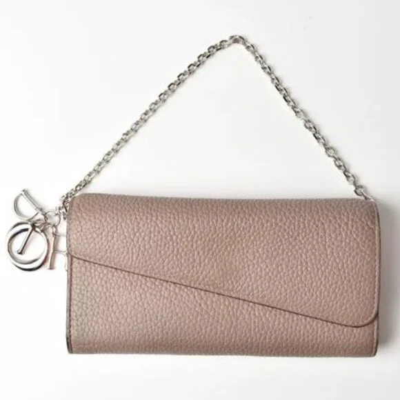 Christian Dior Wallet Chain Wallet Long Wallet Rancontre