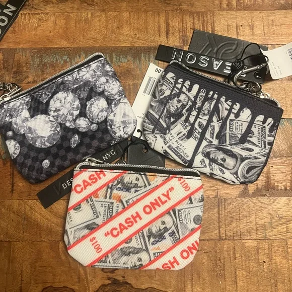 (3)pc coin pouch
