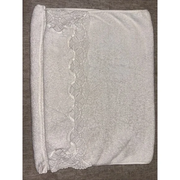 Vintage Frette Italy Gold Label Luxury Guest/Hand Towel Macrame Lace Detail20x30
