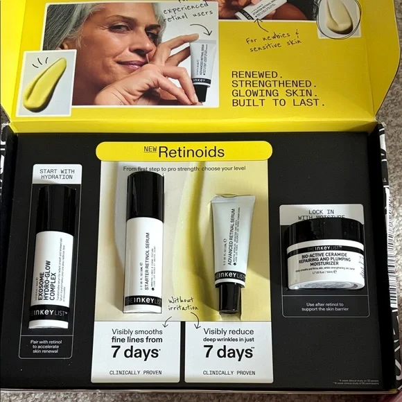 Inkey List Retinoid Skincare Set - Black and White
