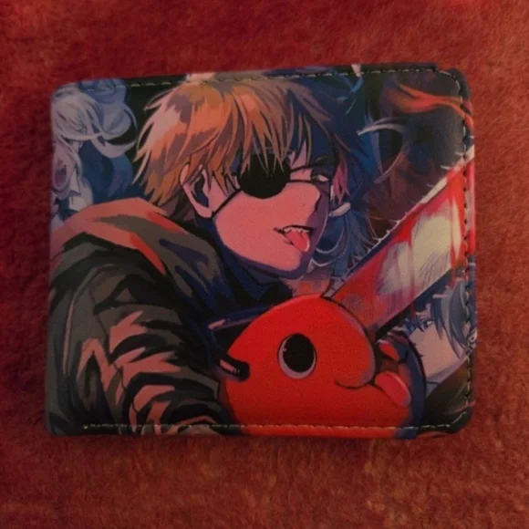 New chainsaw man csm anime manga leather wallet