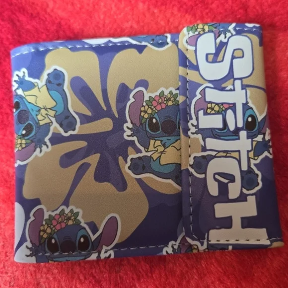 New lilo and stitch anime manga leather wallet