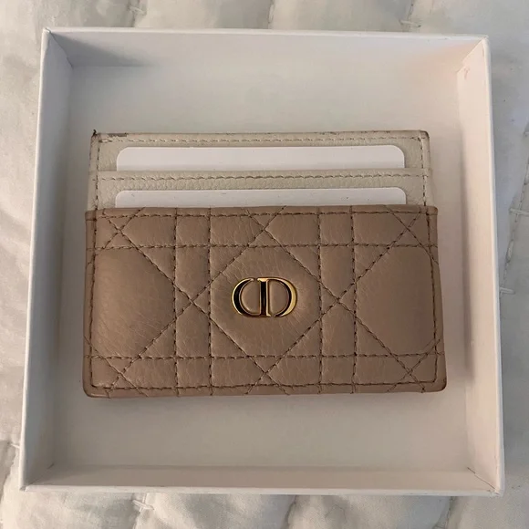 Dior Caro Small Calfskin Card Holder