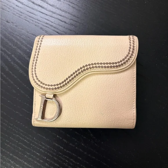 Christian Dior Saddle Lotus Wallet