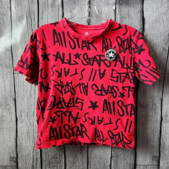 CONVERSE‎ All Star Red & Black Shirt