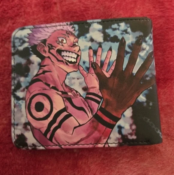 New jujutsu kaisen anime manga leather wallet