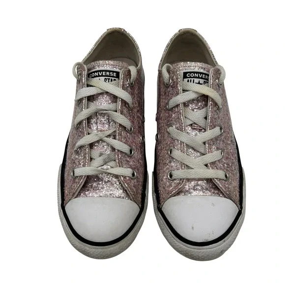 Converse Chuck Taylor All Star‎ Shoes Unisex Kids Sz 3 Pink Glitter Low Top