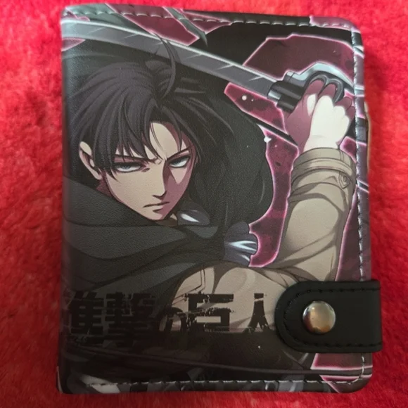 New attack on titan anime manga leather wallet