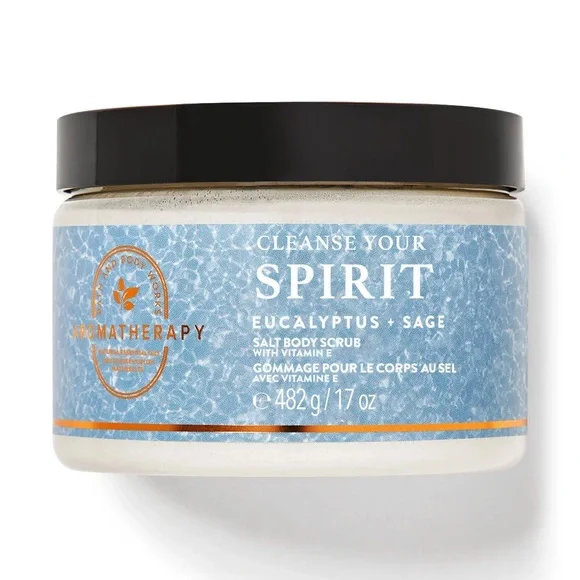 Bath & Body Works Aromatherapy Salt Body Scrub 17 oz With Vitamin E
