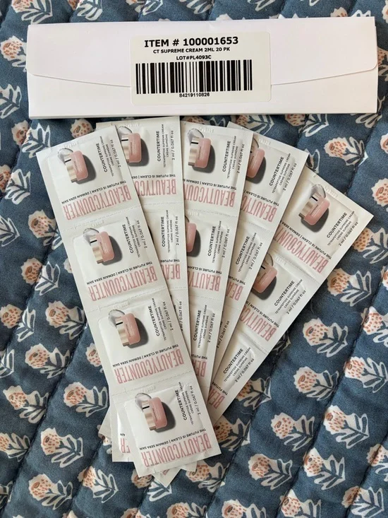 Beautycounter Countertime Tetrapeptide Supreme Cream Travel Samples 40 ML NEW