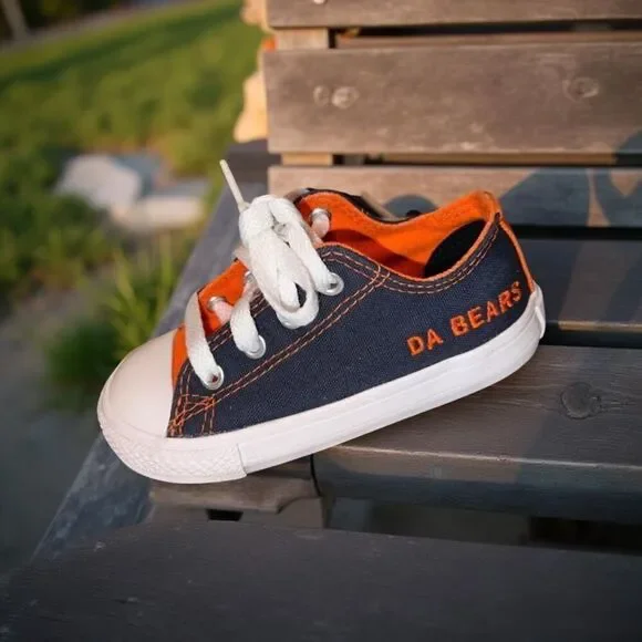 RARE NWOB Toddler Da Bears NFL Chicago Bears Converse All Star Sneakers Size 7C