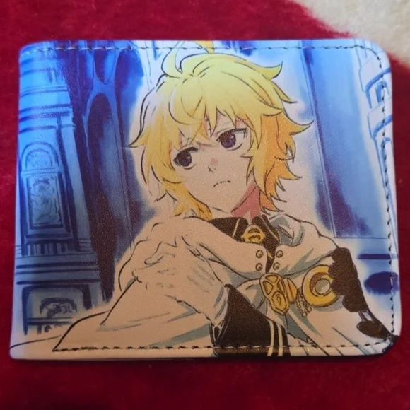 New seraph of the end anime manga leather wallet