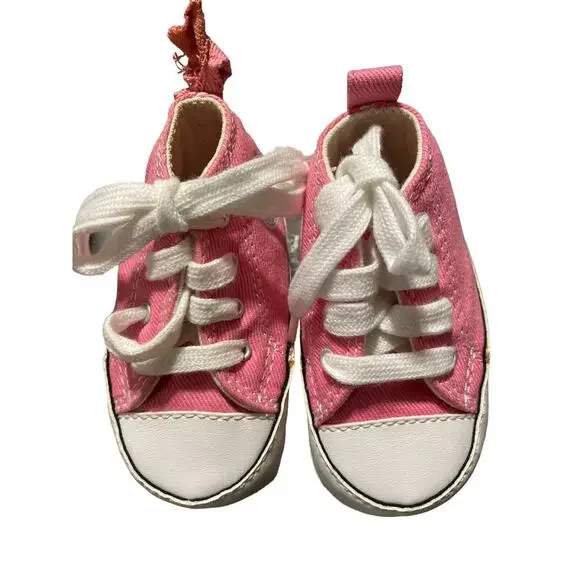 Converse All Star Chuck Taylor Baby‎ Girl Toddler Infant Pink Shoes~size 1 Low