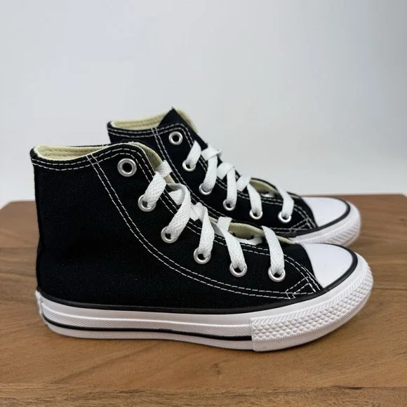 New Little Kids Converse Chuck Taylor All‎ Star High Black Sneaker Sz 11 C