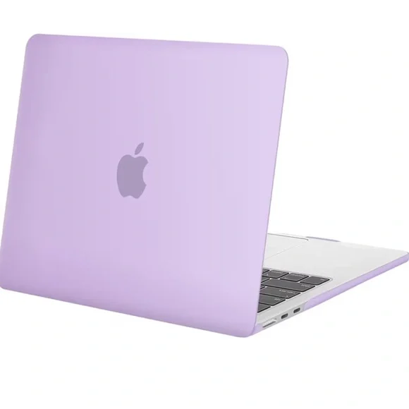 MacBook Purple Laptop Case M1 with Screen Protector and Type Sheet
