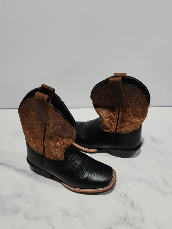 Dan Post Black and Brown Western Boots