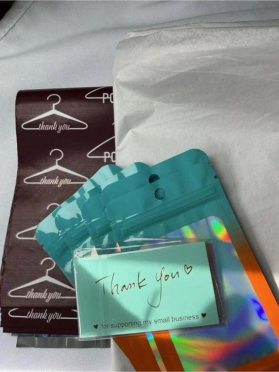 ⭐️ Premium Shipping Bundle Mailers Tissue Bags Thank You Cards Kit