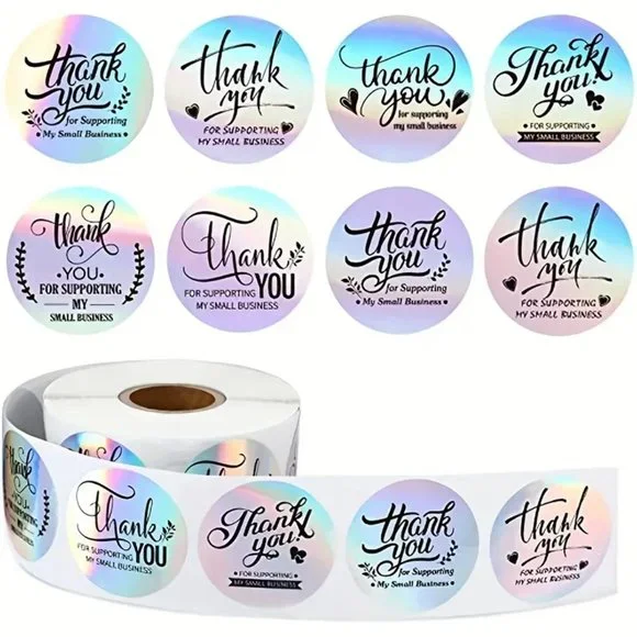 500 Thank You Stickers