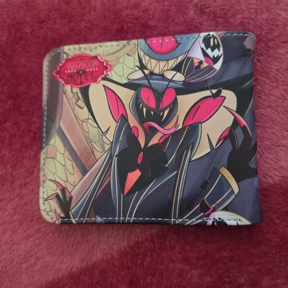 New Hazbin hotel sir Pentious Halloween horror anime manga leather wallet