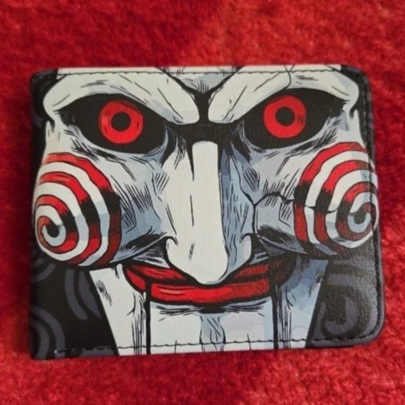 New Saw Billy Halloween Horror Anime Manga Leather Wallet