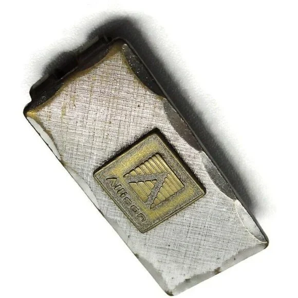Allison Vintage Money Clip Stainless Steel Logo Silver Tone Worn