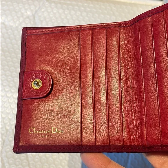 Christian Dior Quilted Jersey Wallet