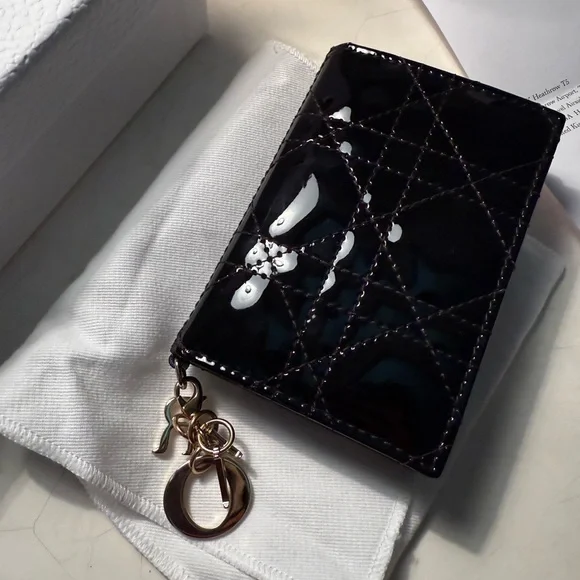 Mini Lady Dior Gardenia Wallet