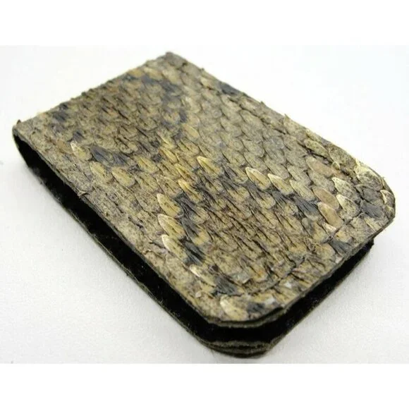 Reptile Skin Money Clip Credit Card Cash ID Holder