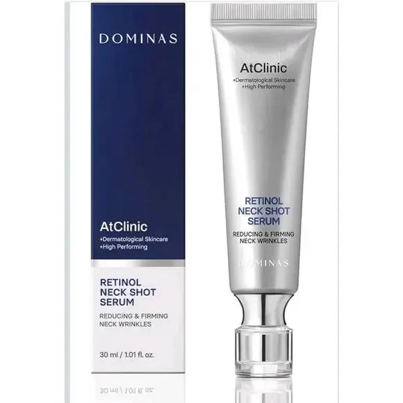Atclinic Retinol Neck Serum Cream (1Fl Oz) - Reduce Neck Wrinkles & Improve Skin