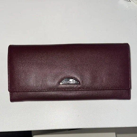 Dior Burgundy Wallet