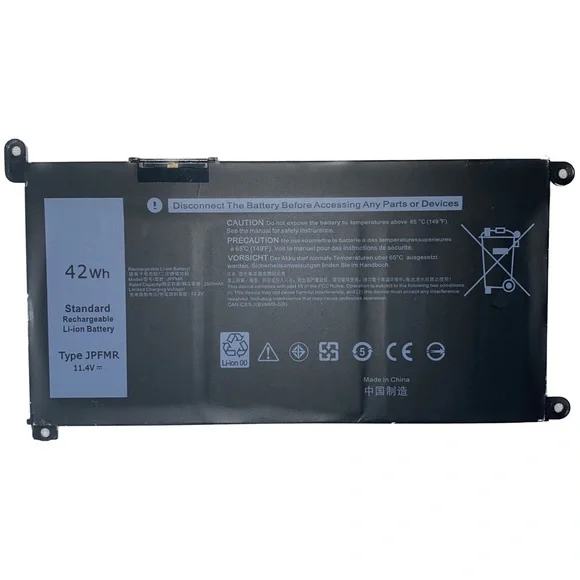 Li-Ion Laptop Battery WDX0R 42Wh 11.4V for Dell Inspiron/Latitude/Vostro