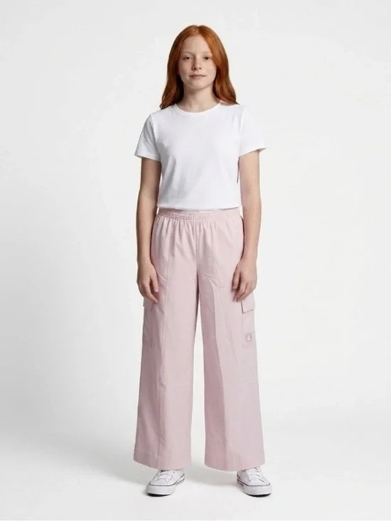 NWT Converse Girls Wide Leg Cargo Pants Size Large (11–12 Years)